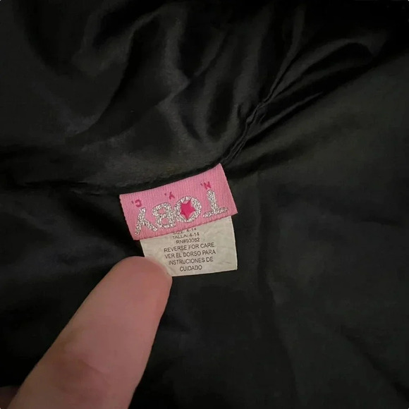 Toby Girls Leopard Faux Fur Shrug Size Small Black Brown Tan Animal Print Formal - Picture 4 of 5